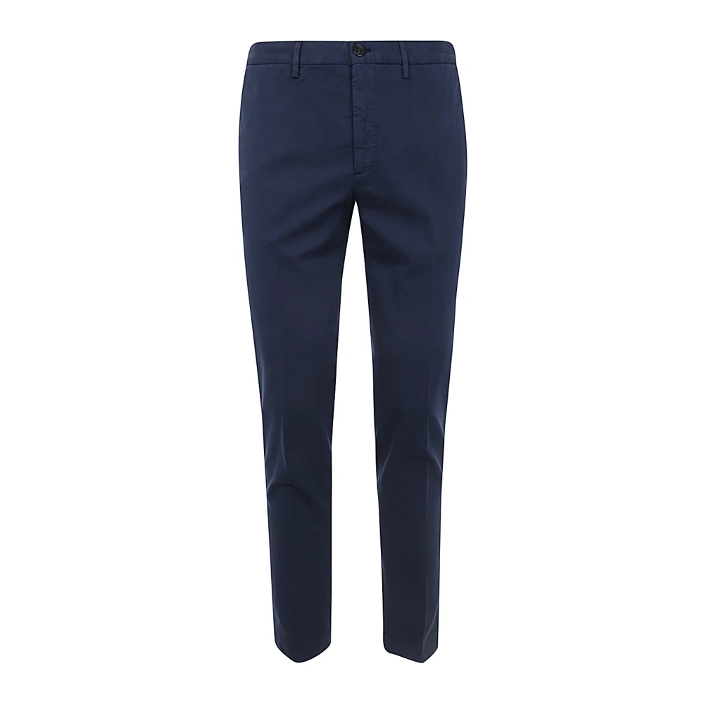 Incotex Slim Fit Casual Broek Blue Heren