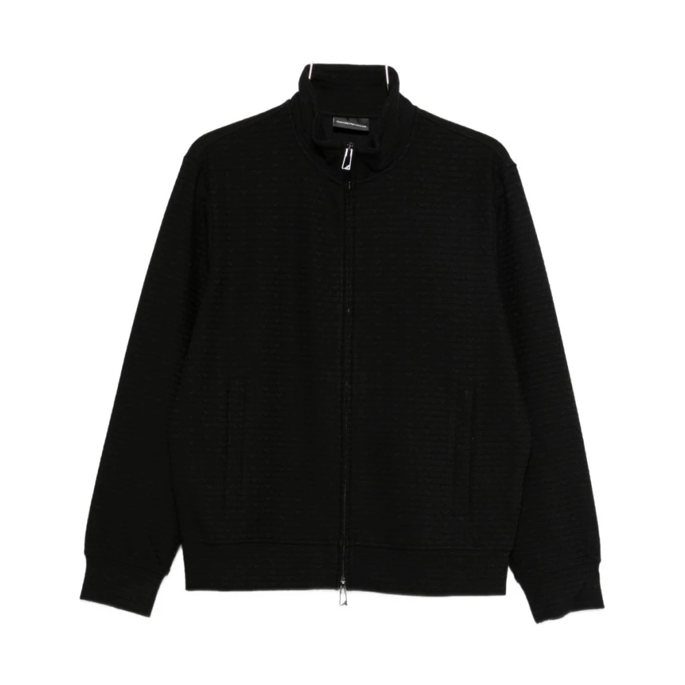Emporio Armani Men's Black Jumpers - Zip-Throughs - 2XL - Sweatshirts & Hoodies