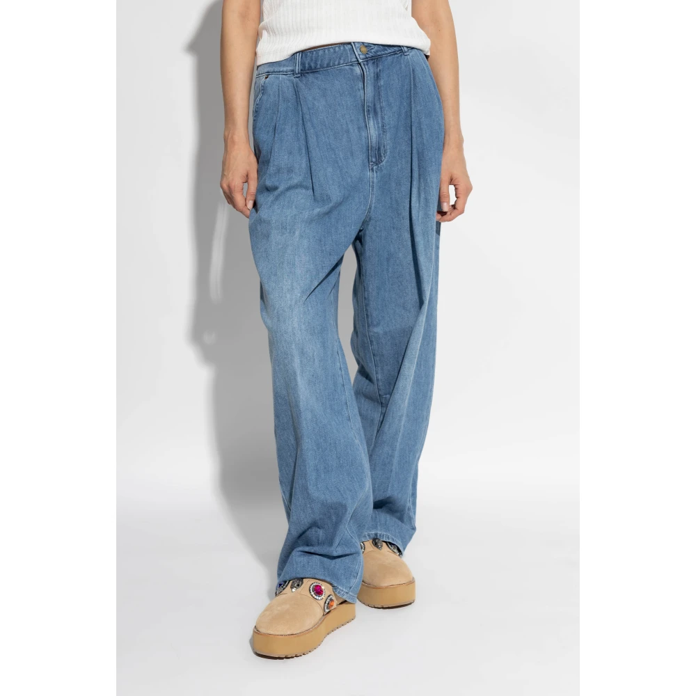 Michael Kors Loose-fit jeans met darts Blue Dames