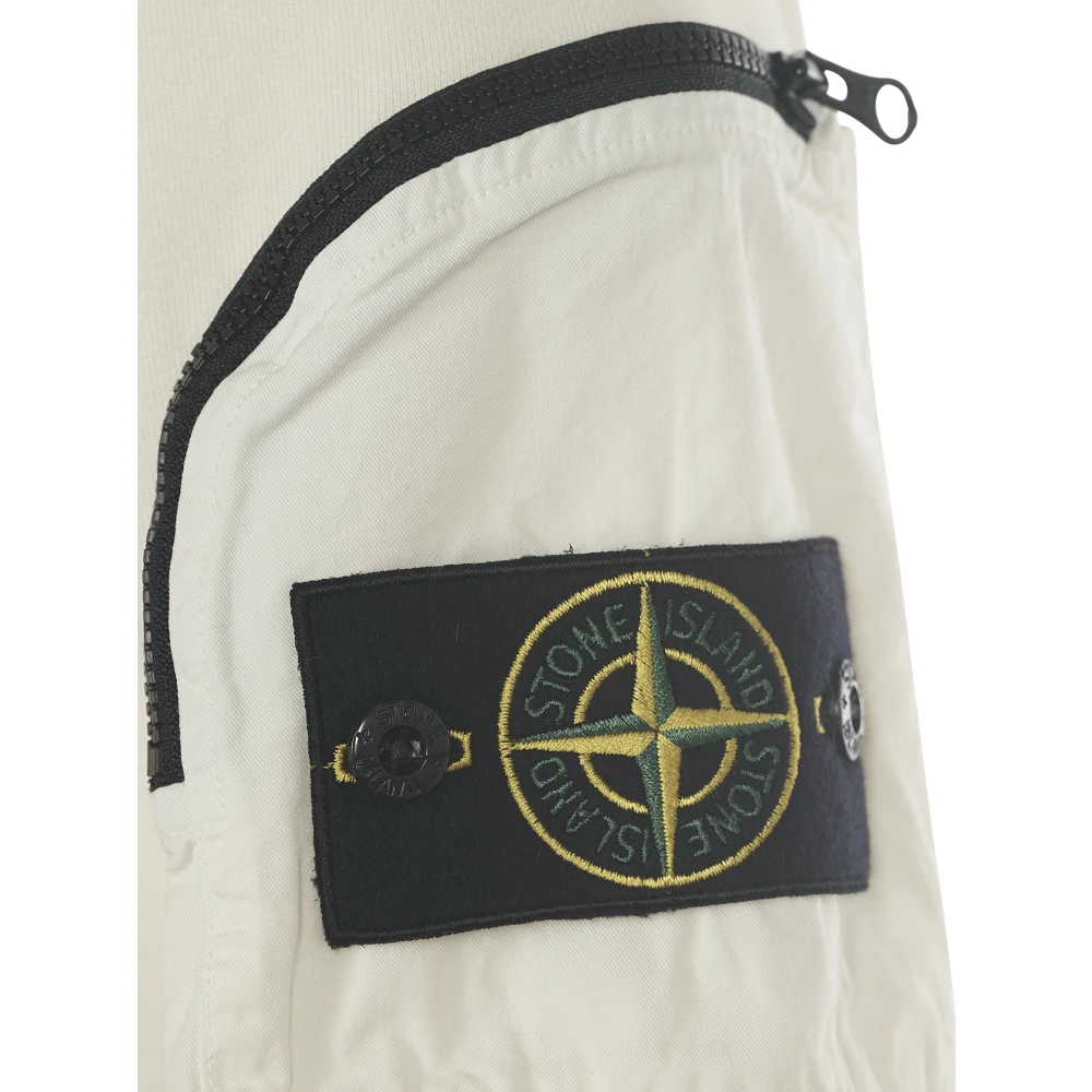 Stone Island Witte Truien voor Mannen White Heren