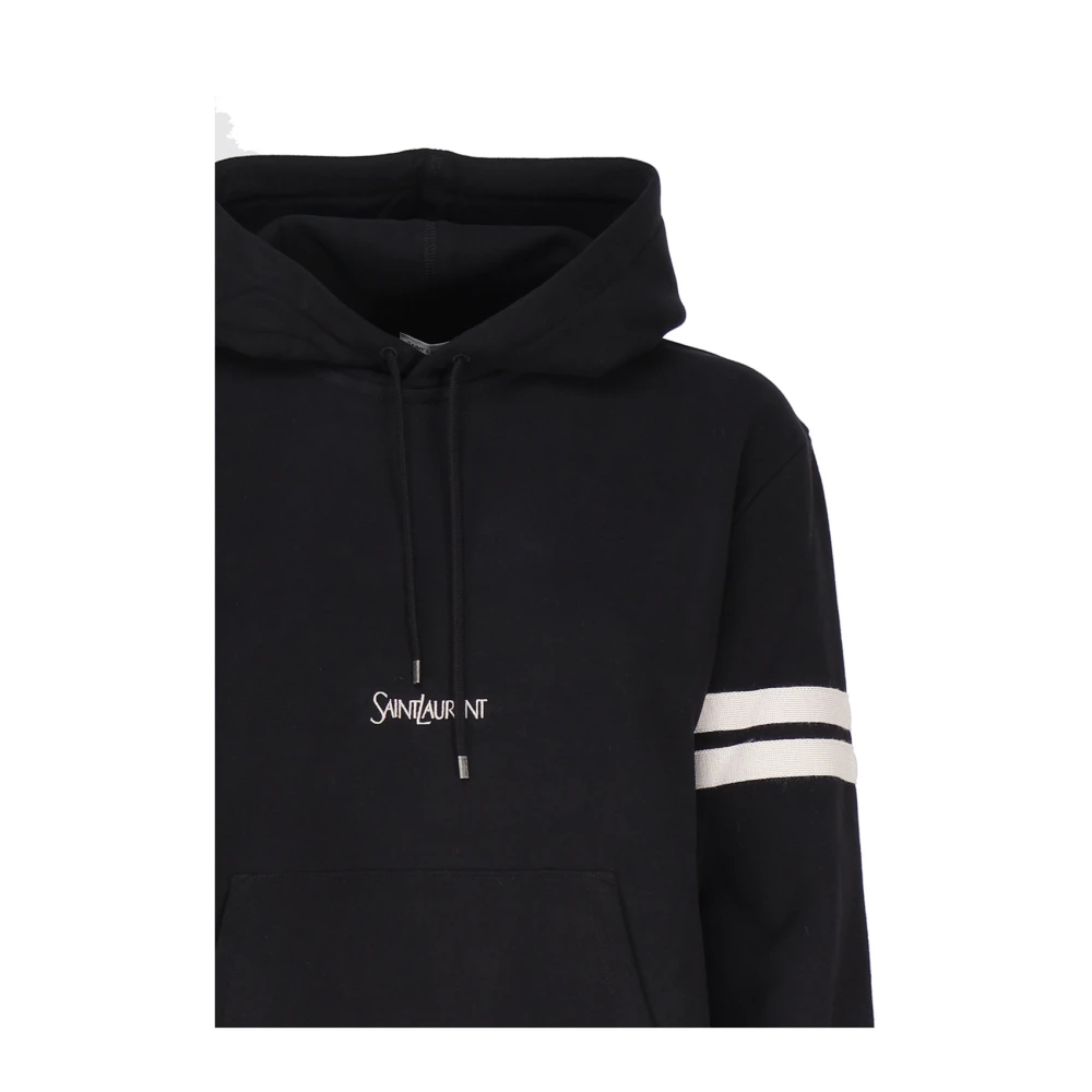 Saint Laurent Hoodie met logo Black Dames