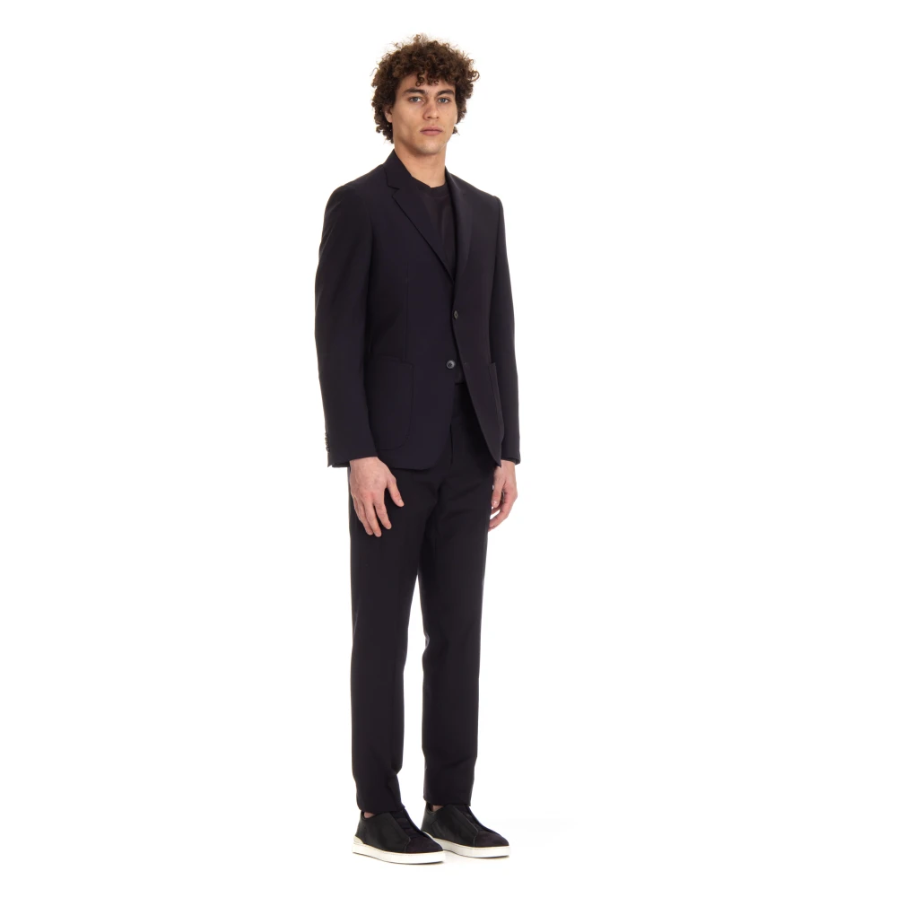 Ermenegildo Zegna Blauwe Wollen Jurk Techmerino™ Blue Heren