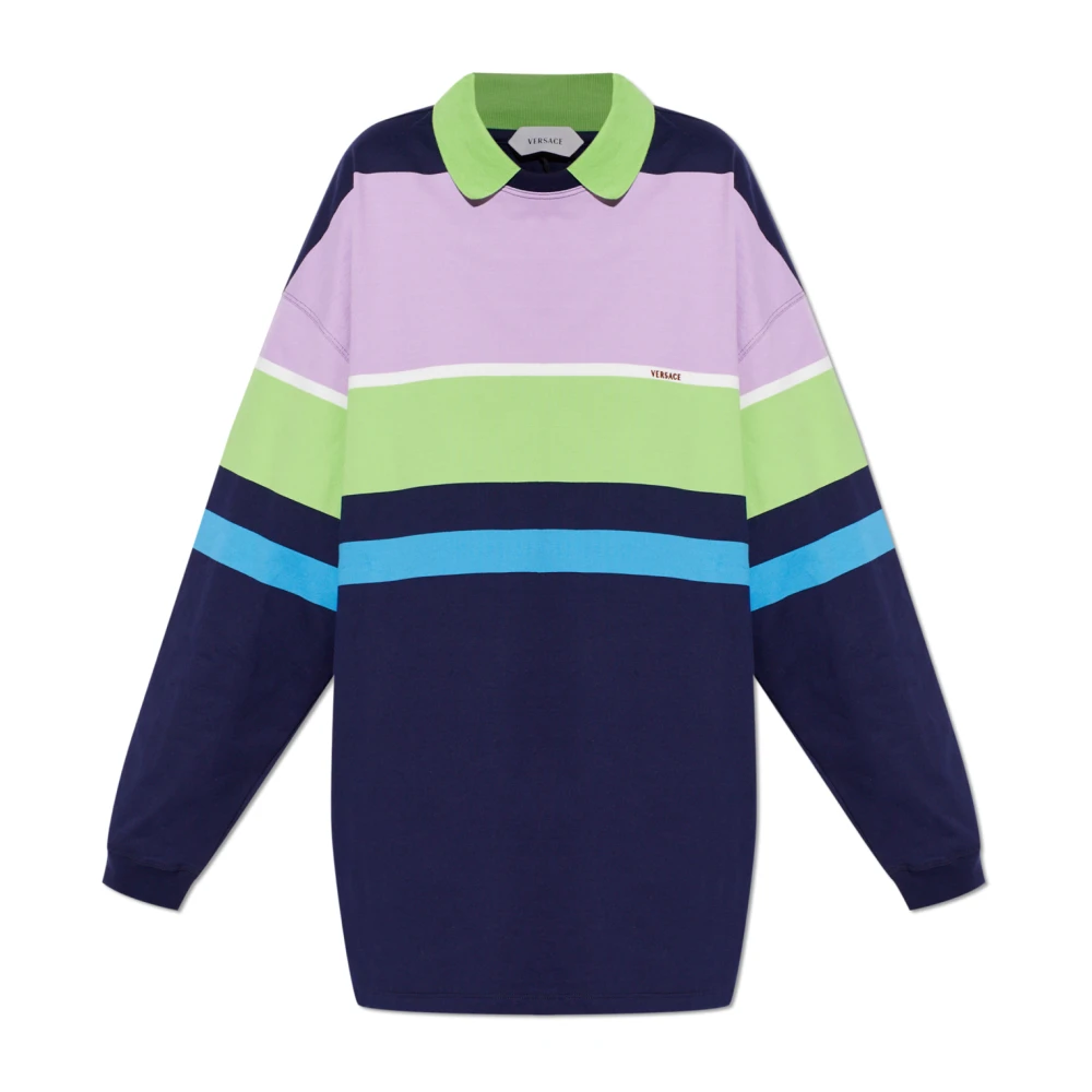 Versace Femme Multicolor Tops, E, Taille: 34 Fr Polo À Manches Longues