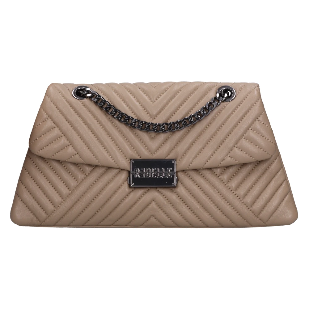 Rebelle Vrouw Beige Tassen Dames, One Size, Leer, Bags..