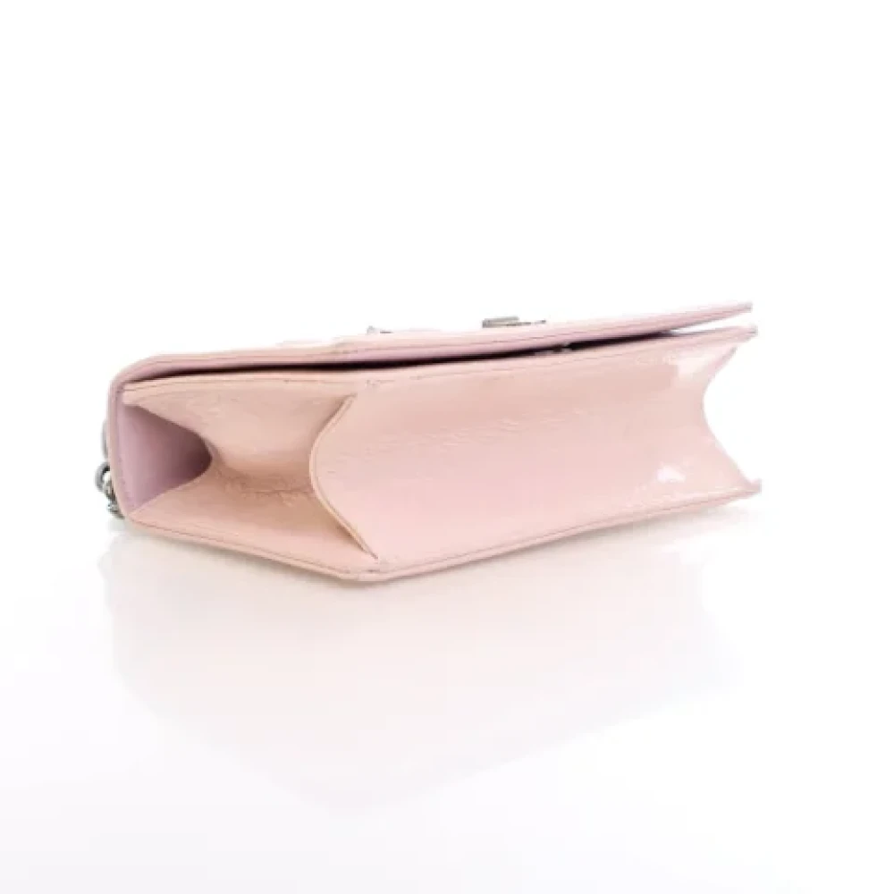 Dior Vintage Pre-owned Leather dior-bags Pink Dames