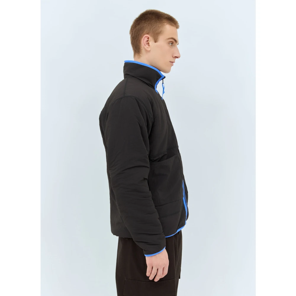 The North Face Omkeerbare Fleece Jas met Opstaande Kraag Black Heren
