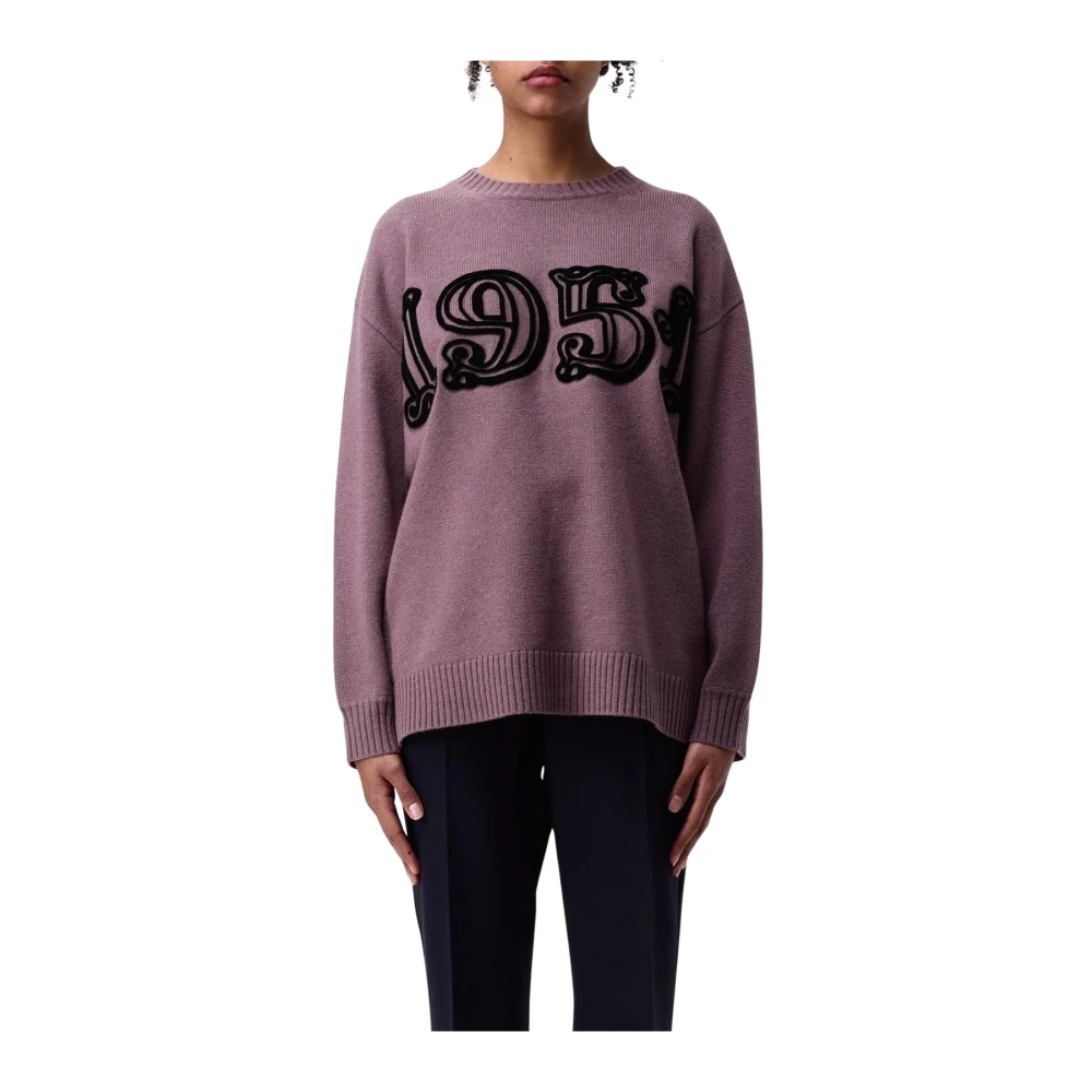 Max Mara Women's Purple Lilac Cashmere Pullover Jumper - Cashmere Knitwear - S - Knitwear