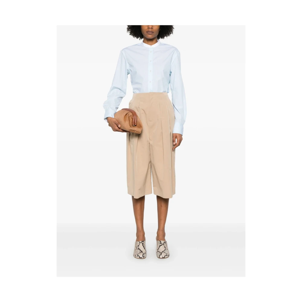 Soeur Elektrisch Blauwe Blouse met Plooien Blue Dames