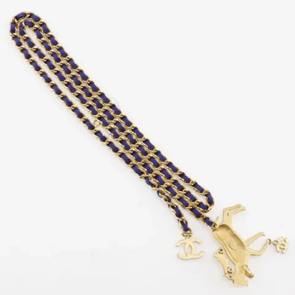 Chanel Vintage Pre-owned Metal belts Yellow Dames