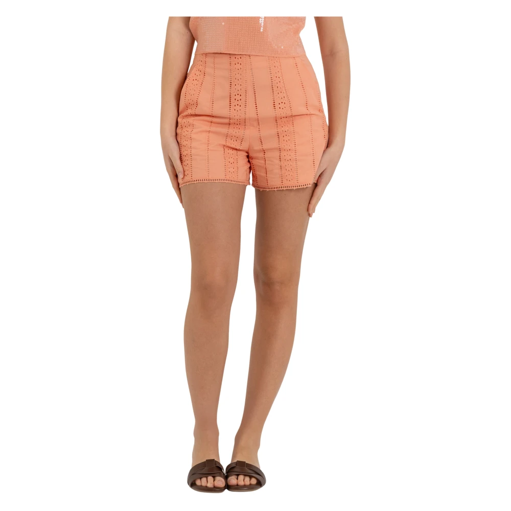 Kocca Vrouw Roze Korte Broeken Dames, S, Katoen, Short Shorts