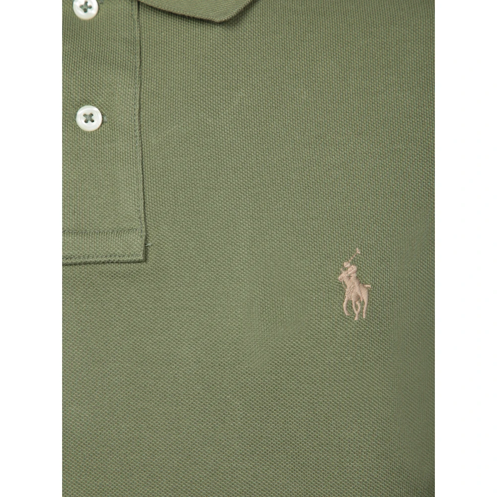 Polo Ralph Lauren Militair Groene Piquet Polo Shirt Green Heren