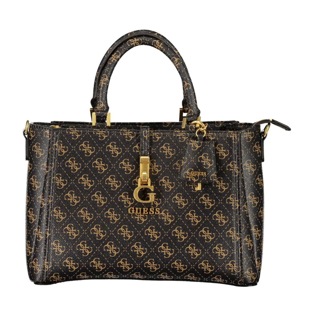 Guess Stijlvolle Bruine Handtas met Meerdere Zakken Brown Dames