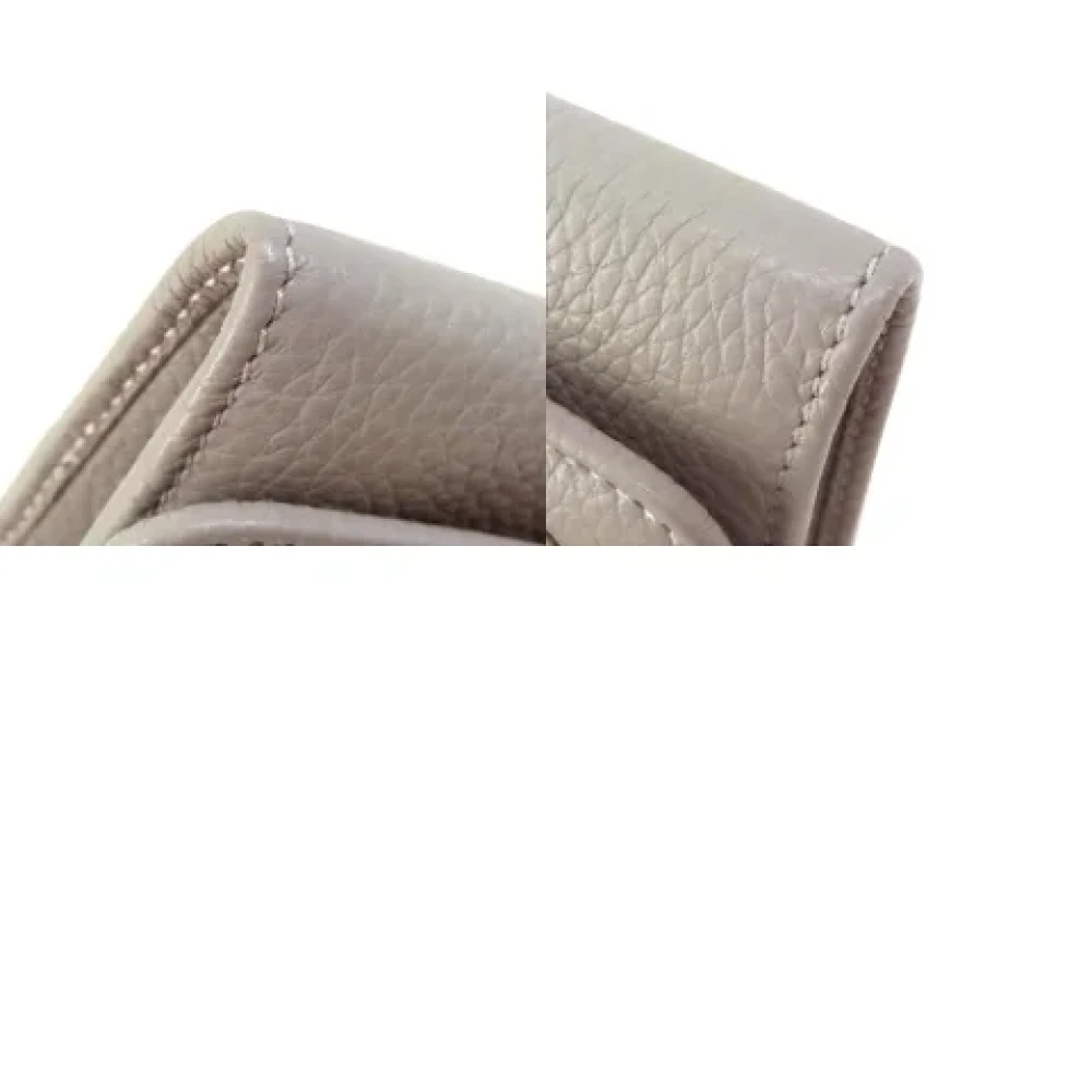 Jimmy Choo Pre-owned Leather wallets Gray Dames