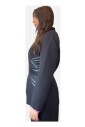 veste-noire-avec-revers-et-insert-en-similicuir-a-la-taille