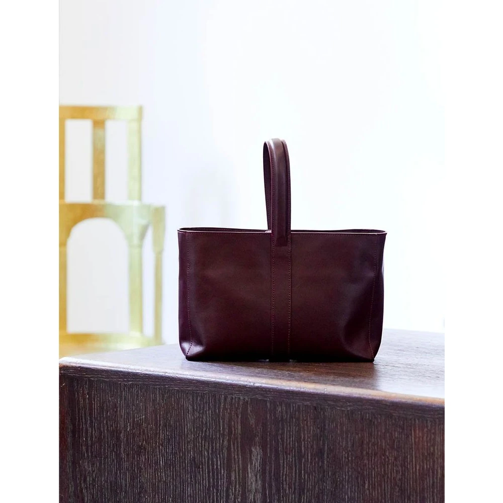 Ines De La Fressange Paris Bordeaux Leren Handtas Red Dames