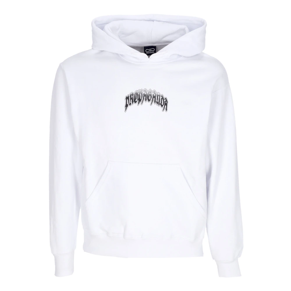 Propaganda Witte hoodie met voorzak White Heren