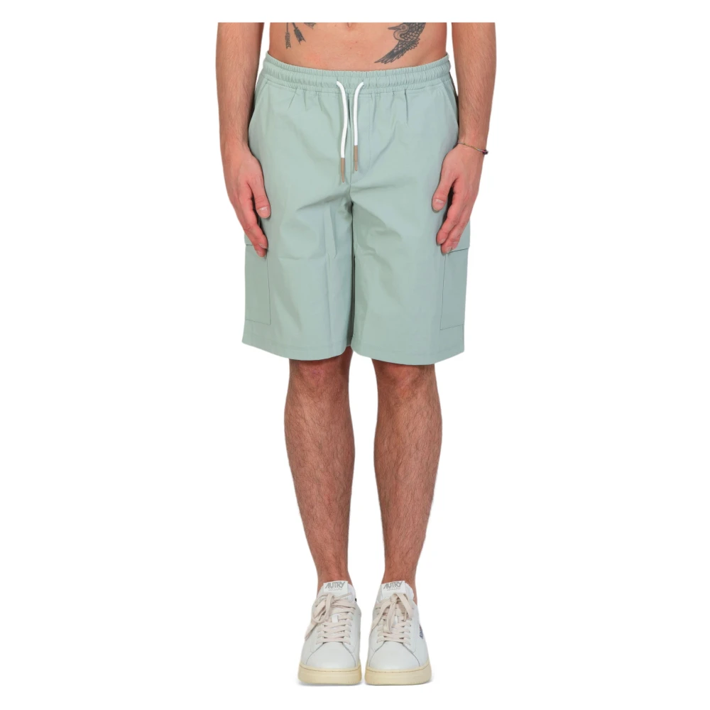Eleventy Cargo Shorts in Verde Lichtgewicht Stijl Green Heren
