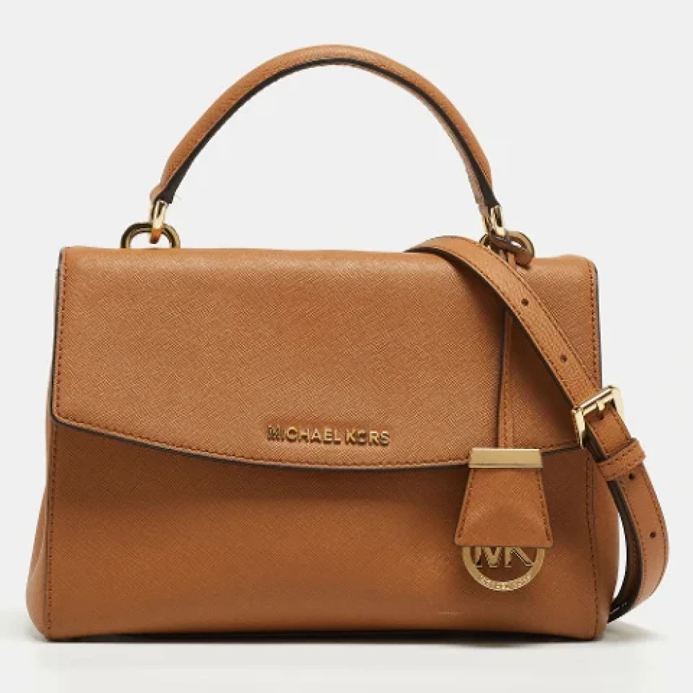 Leather handbags michael clearance kors