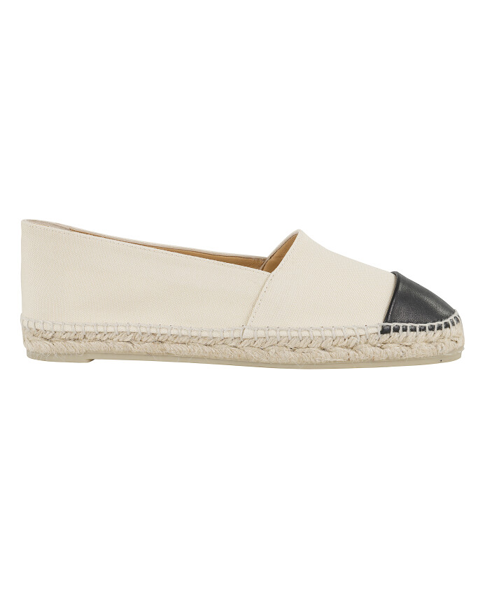 espadrilles-en-coton-ecru-avec-bout-en-cuir