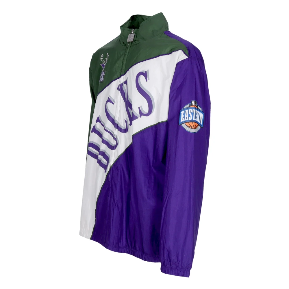Mitchell & Ness NBA Gebogen Retro Windbreaker Jas Multicolor Heren