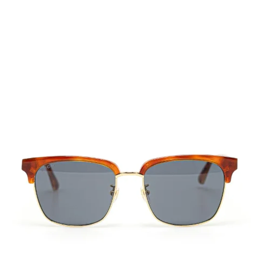 Gucci Vintage Pre-owned Plastic sunglasses Brown Dames