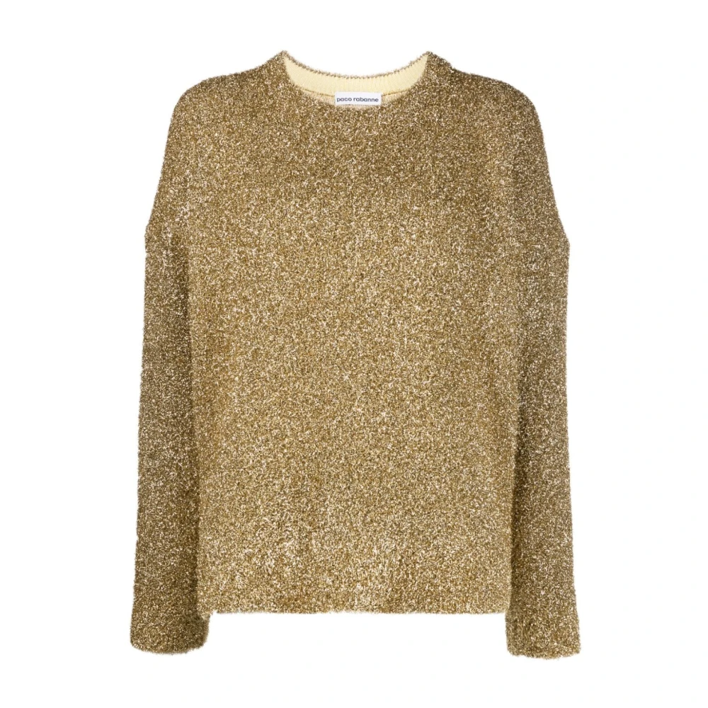 Paco Rabanne Gouden Sweaters Beige Dames