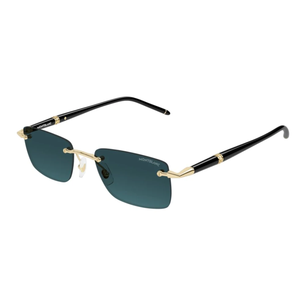 Montblanc Unisex Yellow Rectangle Sunglasses