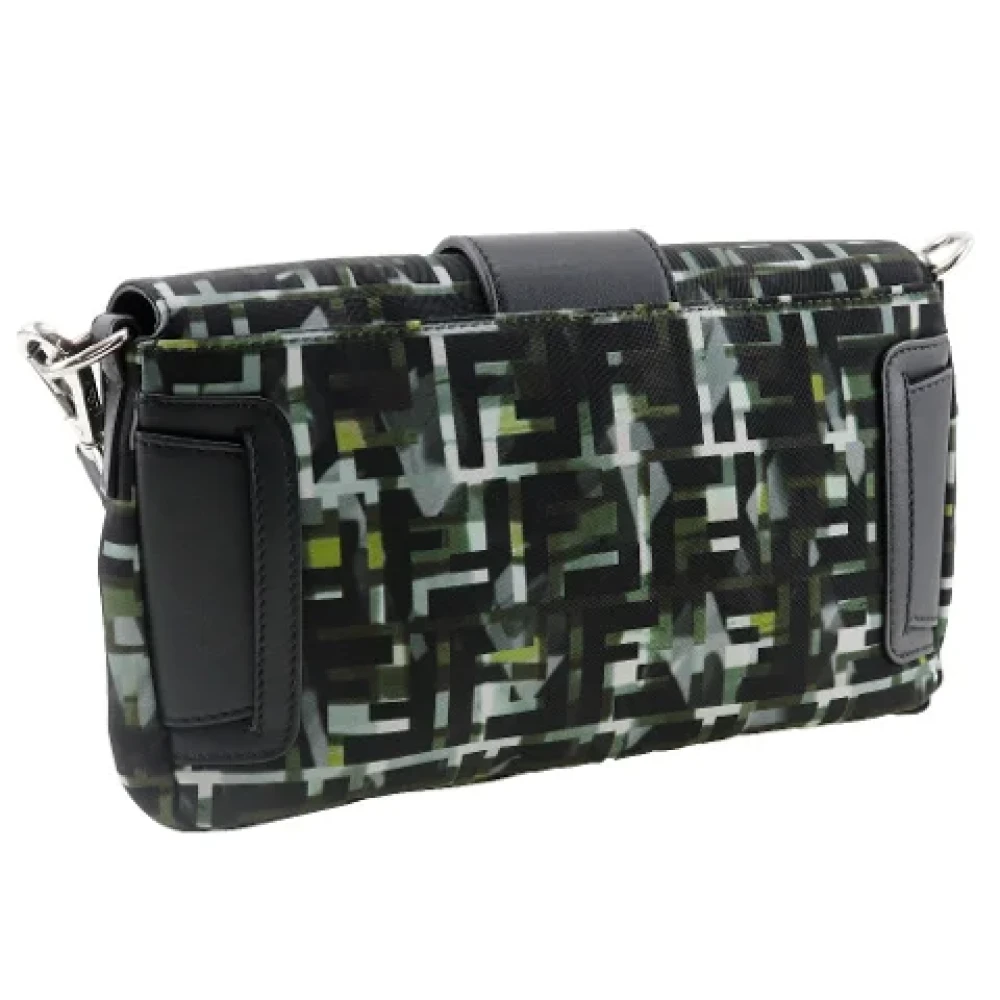 Fendi Vintage Pre-owned Canvas shoulder-bags Black Dames