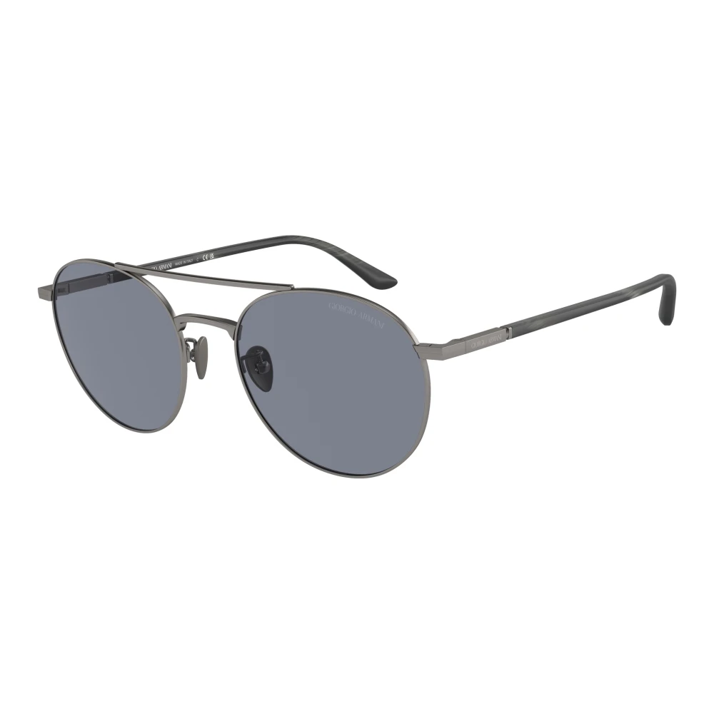 Giorgio Armani Men's Gray Stylish Sunglasses Ar6156 In Blue Medium