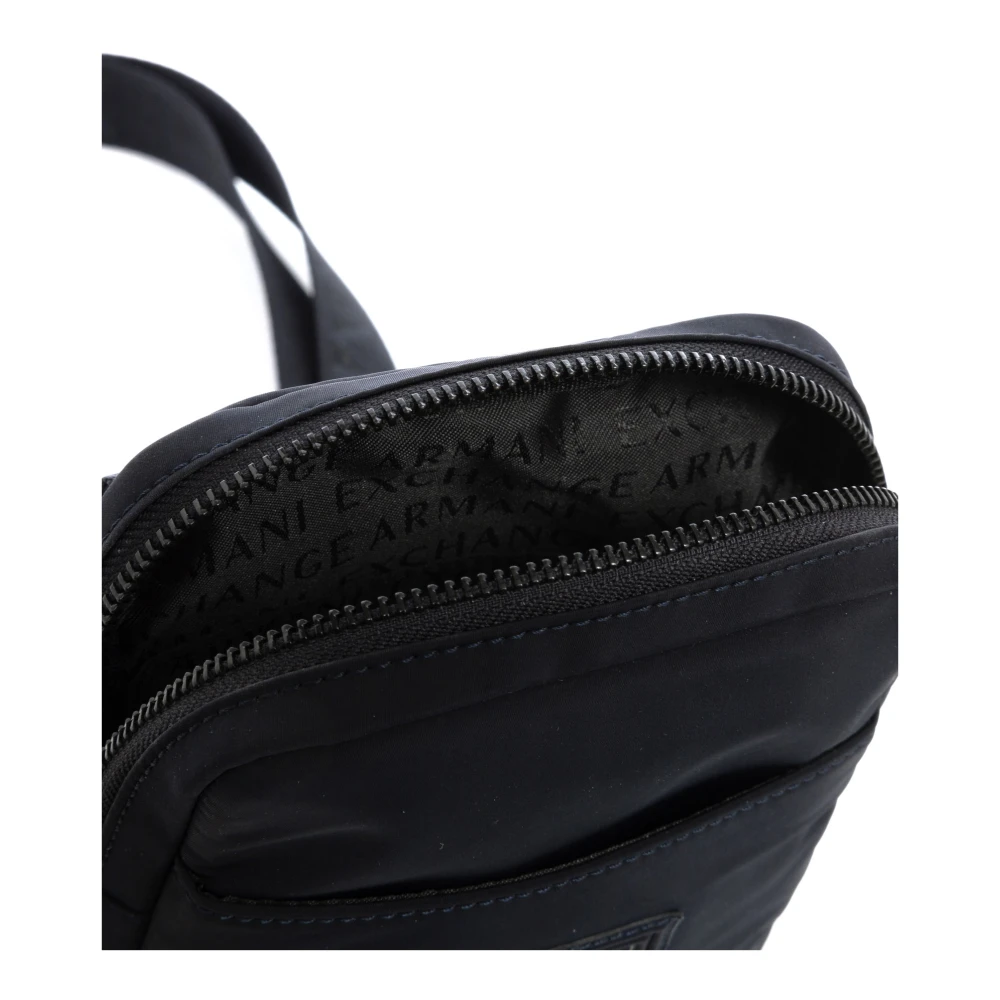 Armani Exchange Stijlvolle Crossbody Tas met Verstelbare Band Blue Heren