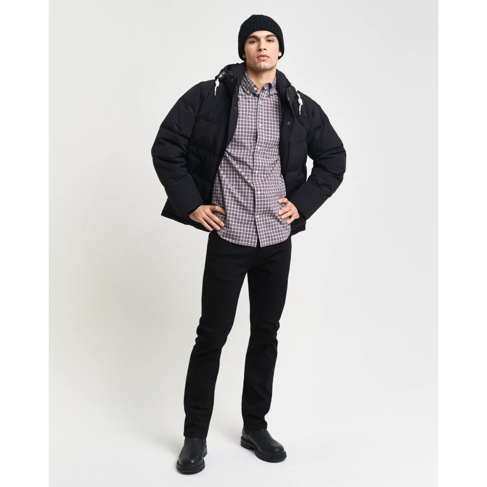 Gant Casual Geruite Overhemd met Button-Down Kraag Multicolor Heren