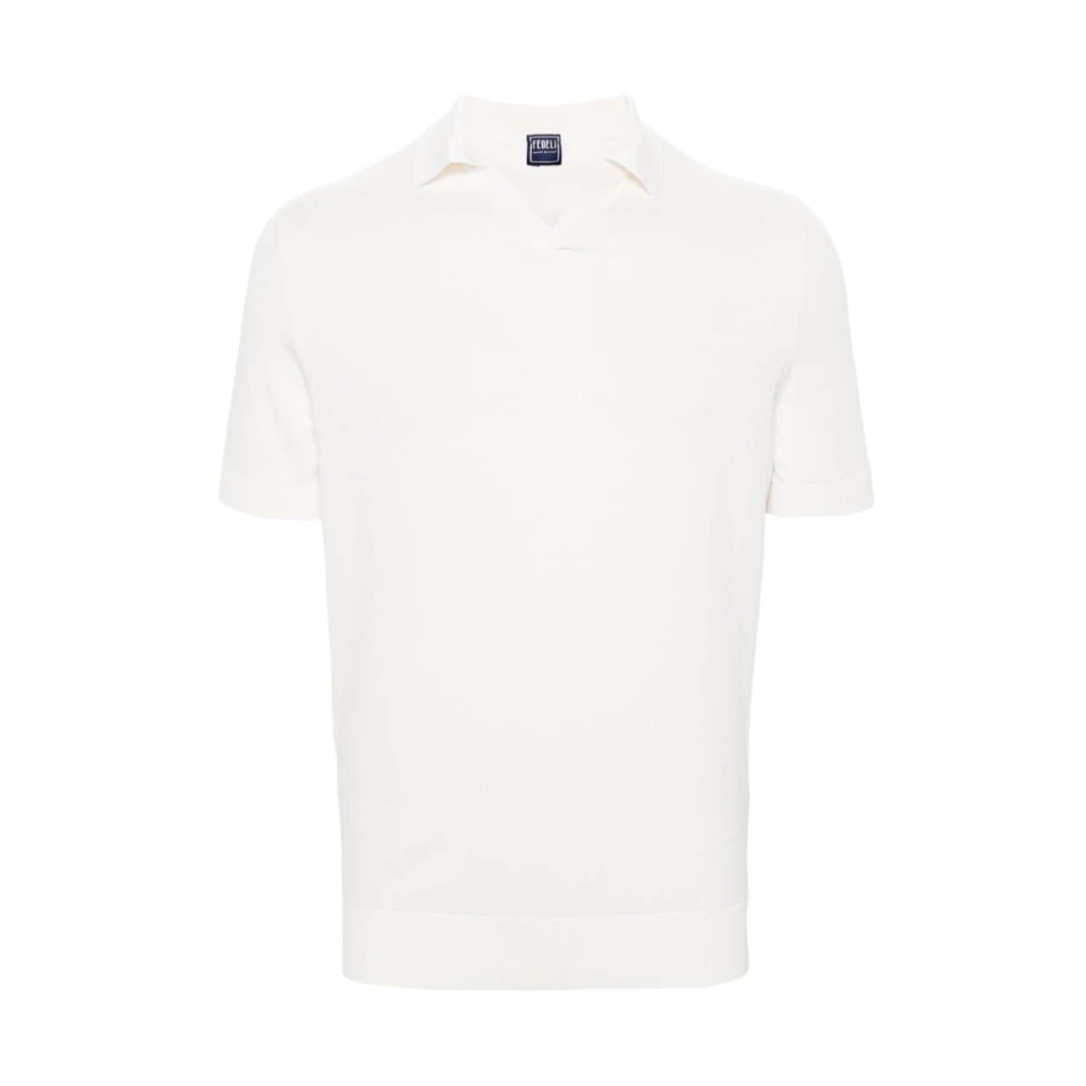Fedeli Polo Shirts White Heren