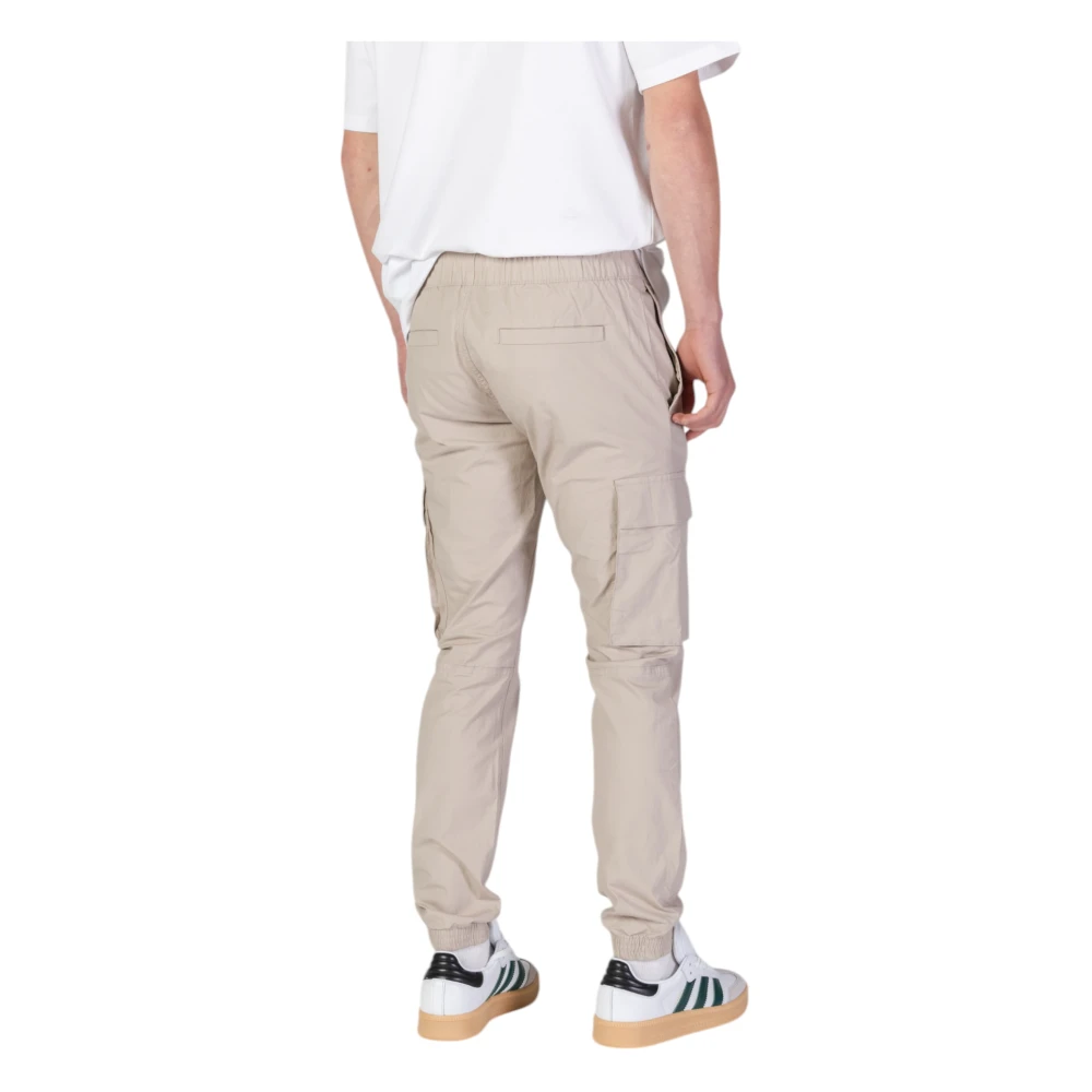 Calvin Klein Jeans Tapered Broek Lente Zomer Collectie Beige Heren