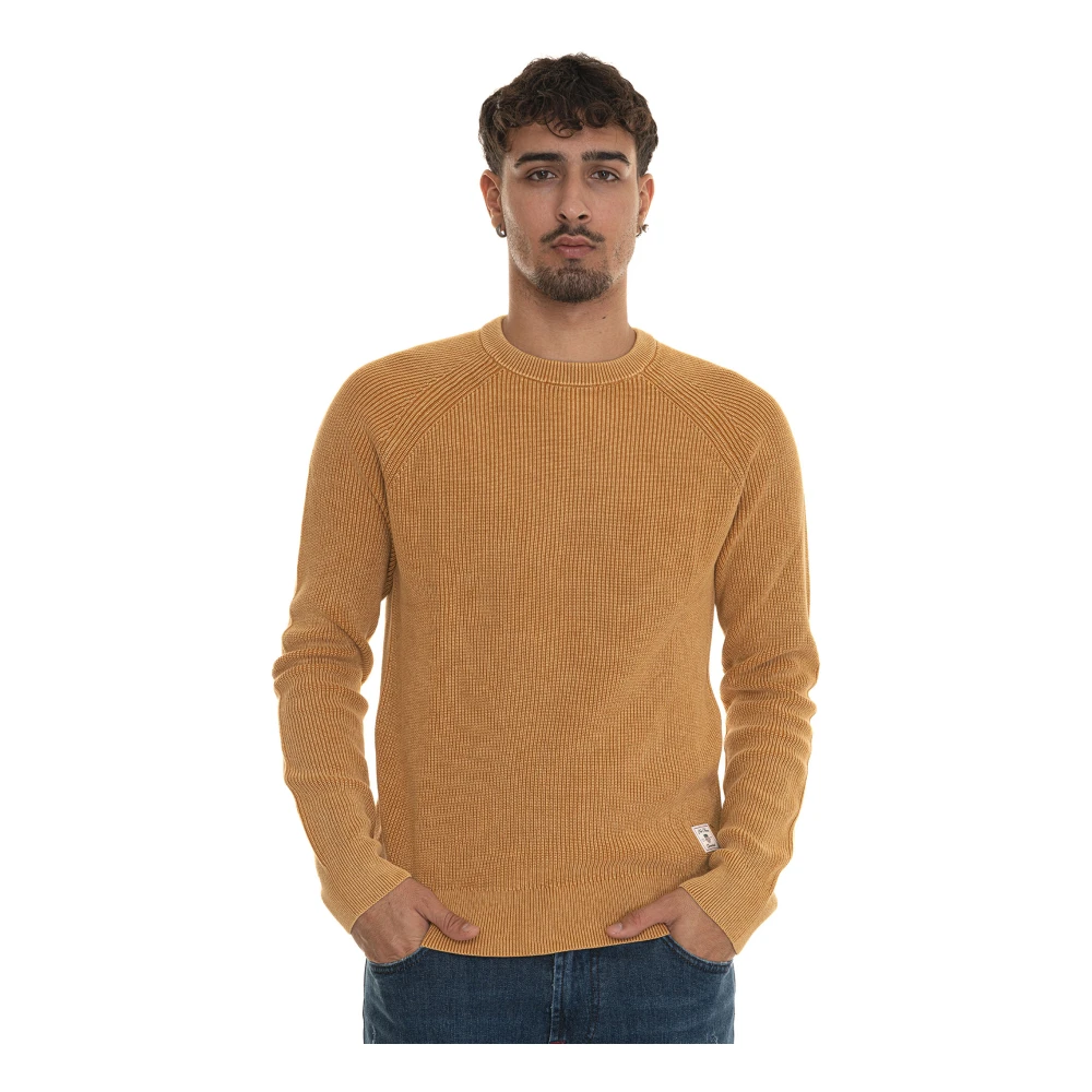 Gant Stone Washed Raglan Pullover Yellow Heren