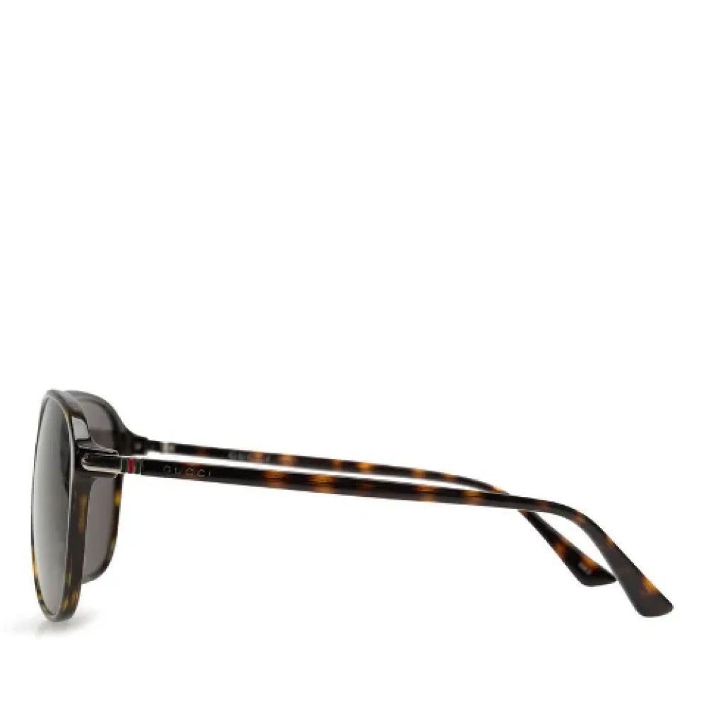 Gucci Vintage Pre-owned Plastic sunglasses Black Dames
