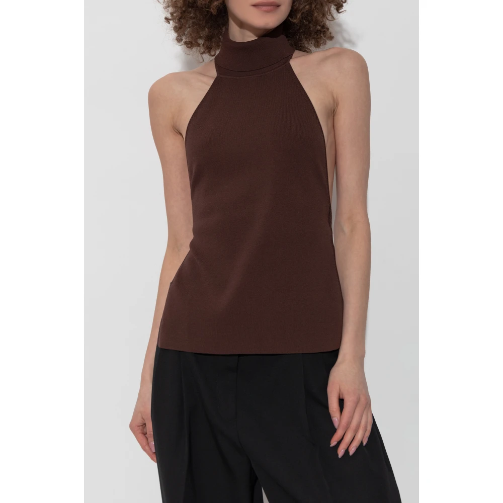 Cult Gaia Top Wake Brown Dames