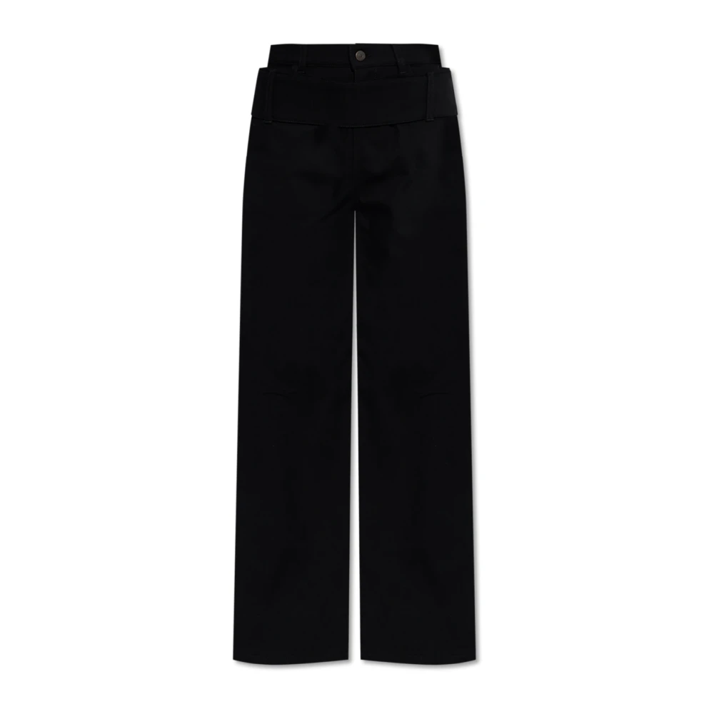 Courrèges Jeans met uitlopende pijpen Black Dames