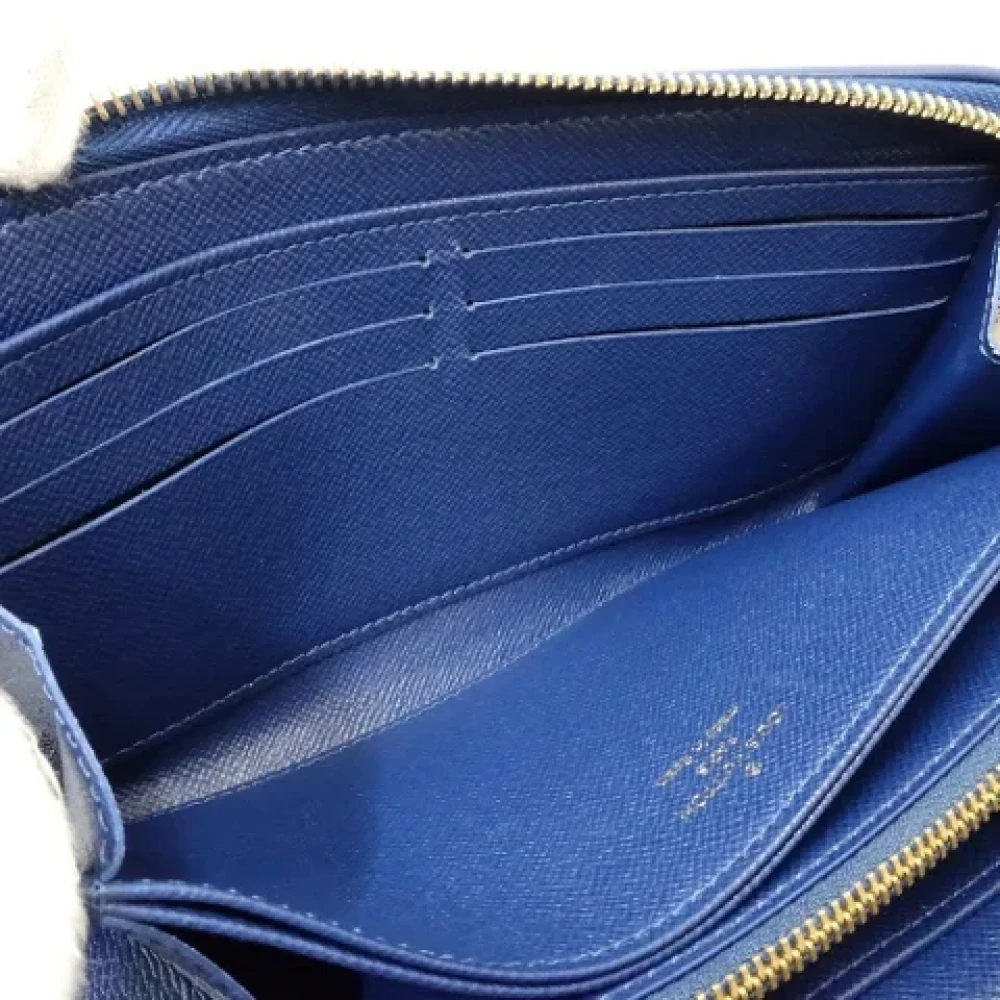 Louis Vuitton Vintage Pre-owned Denim wallets Blue Dames