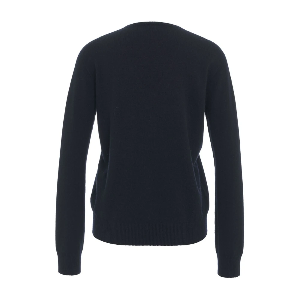 MVM Blauwe Cashmere Gebreide Trui Aw24 Blue Dames