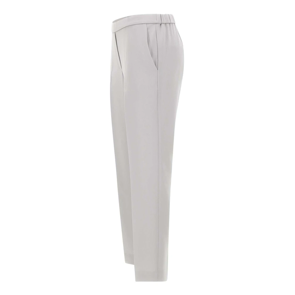 Theory Admiral Japanse Crepe Broek Gray Dames