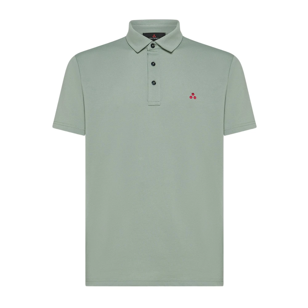 Peuterey Green Polo Shirts, Male, L, Light Jacket