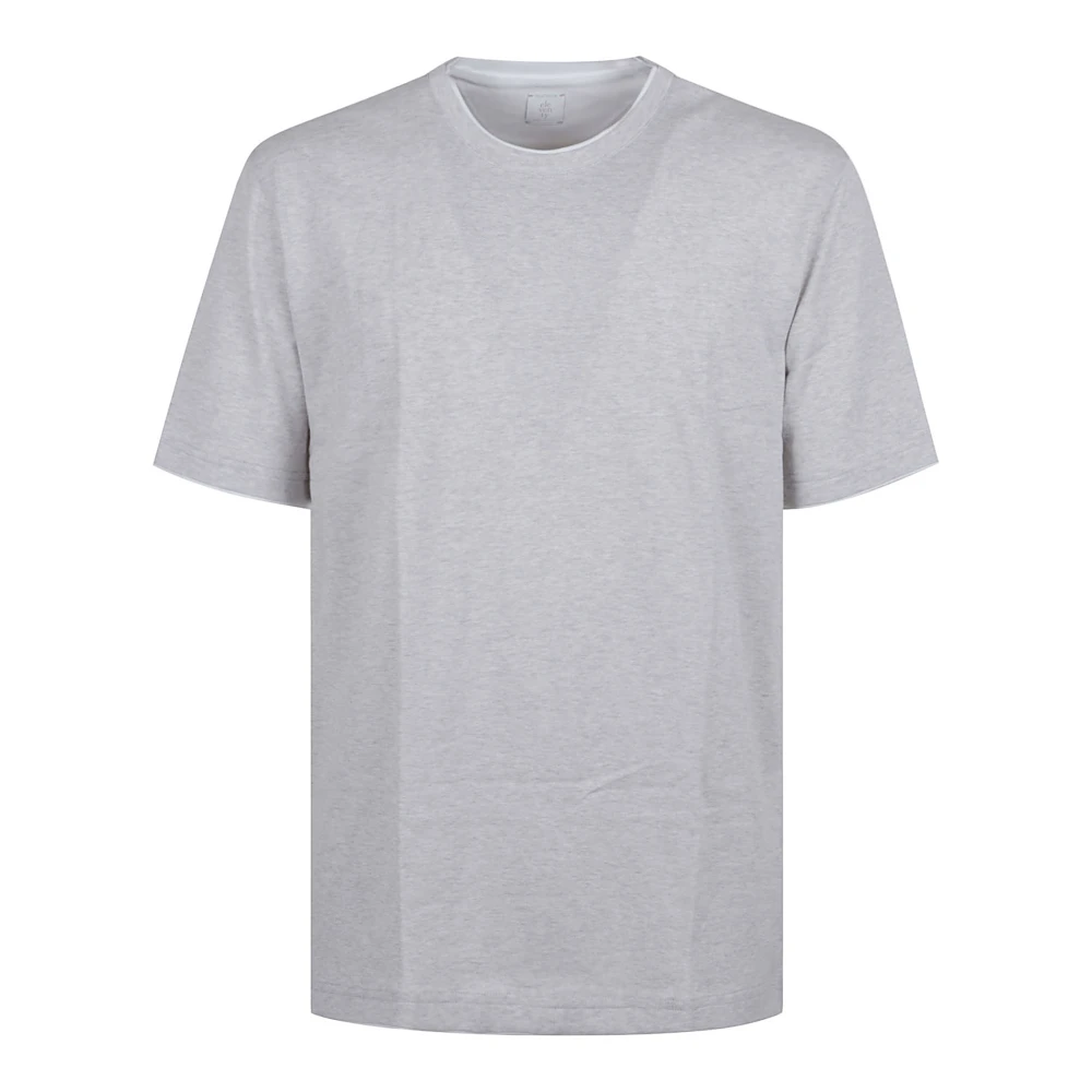 Eleventy Grijze Katoenen Jersey T-Shirt Stijlvol Gray Heren