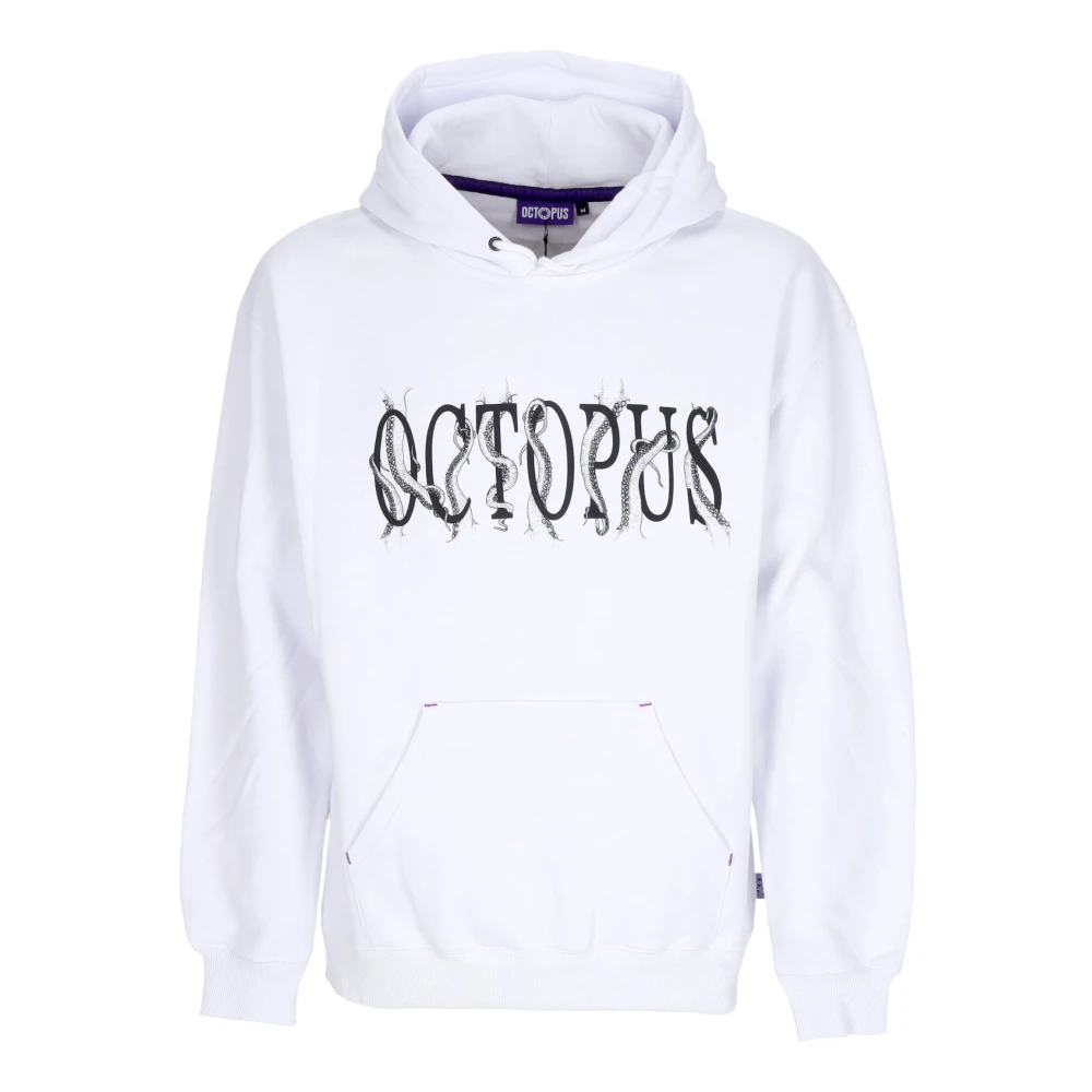 Octopus Logo Hoodie Witte Katoenen Sweatshirt White Heren