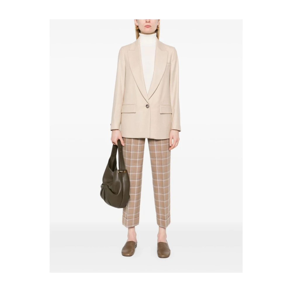 PESERICO Stijlvolle Jas voor Vrouwen Beige Dames