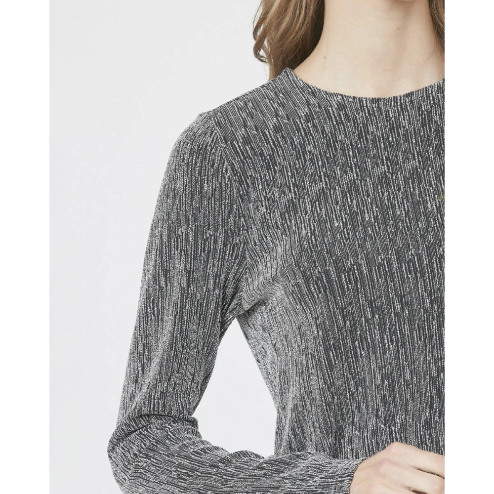 Sisters Point Lange Mouw Vixa Blouse Gray Dames