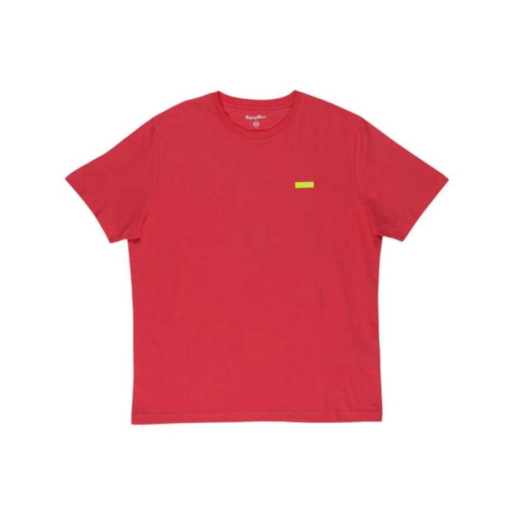 RefrigiWear Katoenen T-shirt met korte mouwen Herfst Winter Collectie Orange Heren