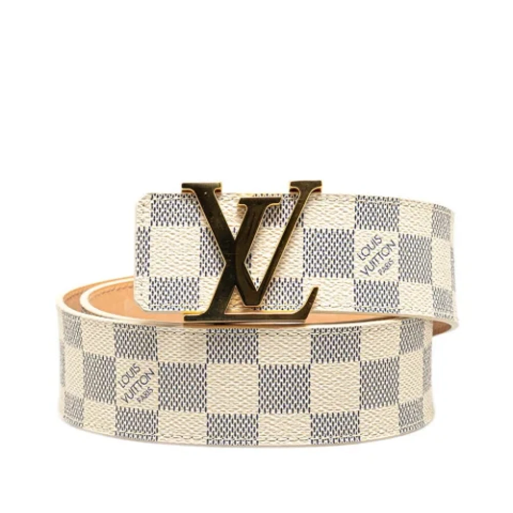 Louis Vuitton Vintage Pre-owned Fabric belts White Heren