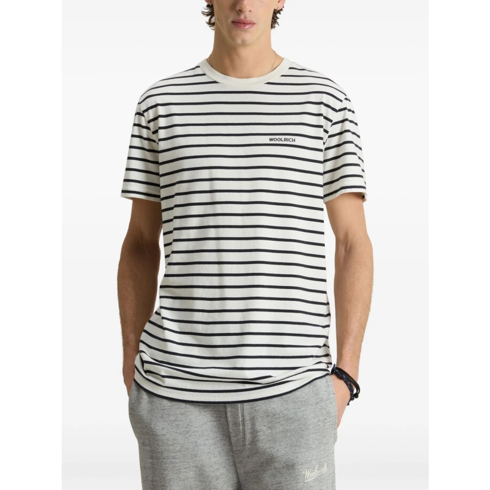 Woolrich Witte T-shirts en Polos Multicolor Heren