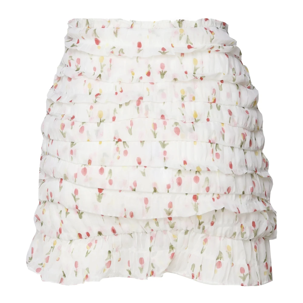 For Love & Lemons Witte Ruche Minirok White Dames