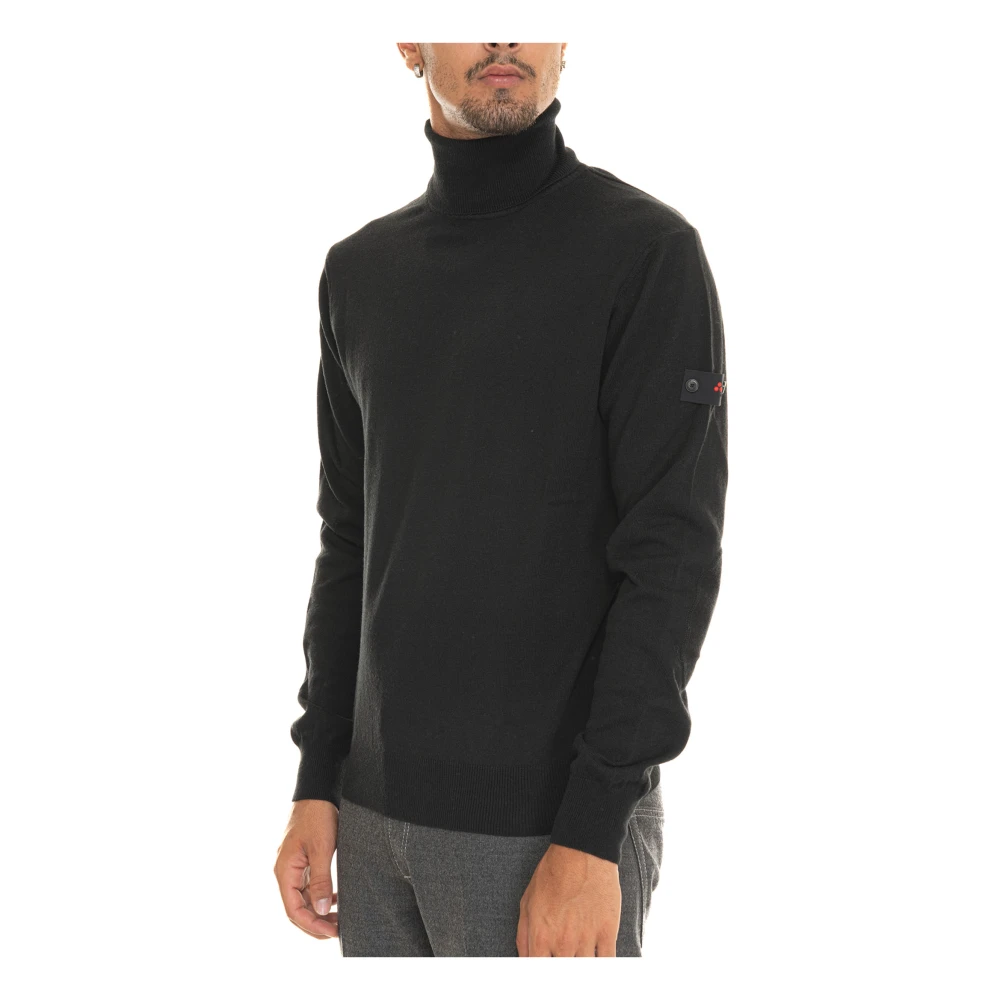 Peuterey Turtleneck pullover met elleboogpatches Beige Heren